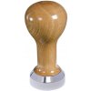 Buna café tamper, dub, lak, 41 mm, nerez lesk, plochý