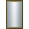 DANTIK - Zrkadlo v rámu, rozmer s rámom 60x100 cm z lišty ZVRATNÁ zelenozlatá plast (3070)