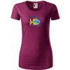 Vrtuľník rescue - Dámske tričko z organickej bavlny Origin (GOTS) - 2XL ( Fuchsiová )