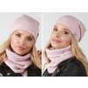 Fashionweek Moderni set čiapka a šál, pletený tunel ZIZI30 Farba: jasne ružová