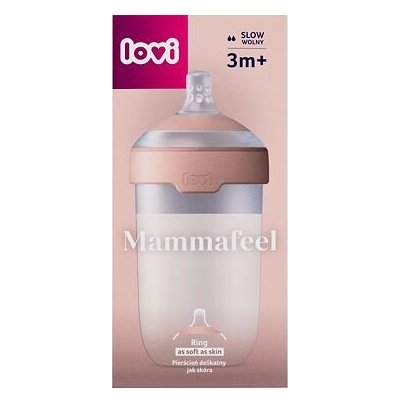 LOVI Mammafeel Bottle 3m+ kojenecká lahev připomínající matčin prs 250 ml