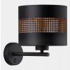 TK Lighting | Nástenná lampa TAGO 1xE27/15W/230V čierna/zlatá | TK3210