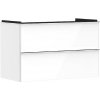 Hansgrohe Xelu Q - Umývadlová skrinka, 63x98x50 cm, 2 zásuvky, lesklá biela/chróm 54031000