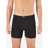 EcoBamboo Bambusové boxerky s dlhšou nohavičkou a potlačou 74163P - Čierna L/XL