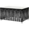 Godan Dekorácia na okraj stola - Čierne strapce 80 x 300 cm