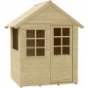 Zwerkules Holla drevený detský domček na hranie, prírodná 121 x 92 x 140 cm ZW390