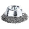 Hrncová kefa oceľ 80 x 0,35 mm M14 Lessmann 424177, vlnitý drôt (EDE79860080)