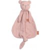 Bam Bam prítulka medvedík z organickej bavlny ružový