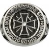 Prsteň ALBAINOX 09980 Templársky kríž 19mm - strieborný
