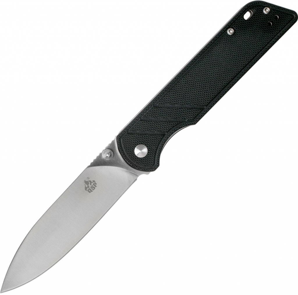 QSP Knife Parrot, Satin D2 Blade, G10 Handle QS102-A