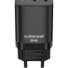 Allocacoc Nabíjačka Cubenest PD GaN 35W S2D1 - Čierna