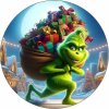 Jedlý papír Grinch s dárkami 19,5 cm - Pictu Hap