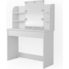 Vicco Vanity table Charlotte, 108 cm with LED lighting, Biela