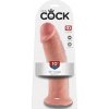 King Cock - realistický dildó s prísavkou - 25 cm - naturálna farba