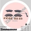 ZIMMERMANN Sada brzdových platničiek kotúčovej brzdy 24465.190.4