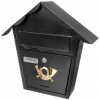 Malatec 12328 Poštová schránka na listy, 8,5x37,5x38cm, čierna