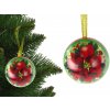 LEAN Toys Vianočná kovová bomba Vianočná ozdoba na stromček Betlehemská hviezda