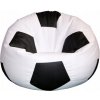 JAKS Sedací vak futbalová lopta bielo čierny