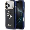 Guess IML 4G Script Metal Logo Zadní Kryt pro iPhone 17 Pro Max Blue