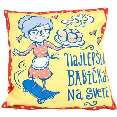 GiftyCity najlepšia babička 40 x 40 cm