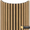 WALL CONCEPT flexi obkladový panel Dub rustic, čierny filc + MDF, 2750x604x17 mm, 1,66 m2