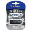 Verbatim USB flash disk, USB 3.0 (3.2 Gen 1), 128GB, V3, Store N Go, čierny, 49189, USB A, s výsuvným konektorom