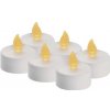 EMOS Čajové sviečky LED dekorácie Robi 6 ks bielej