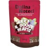 DOLINA NOTECI SUPERFOOD 300g hovädzie a husacie srdce pre psov 80% mäsa