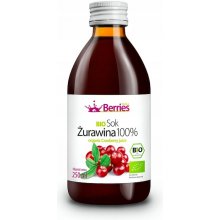 Berries Bio brusnicová šťava 100% 250 ml