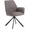 Actona Otočné jedálenské kreslo Glenda sivé