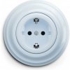 Kliklap Kliklap - Retro domová zásuvka so rámikom SCHUKO 230V/16A modrá KA0025G + záruka 3 roky zadarmo + záruka 3 roky zadarmo
