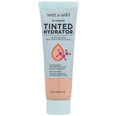 Wet n Wild Bare Focus Tinted Hydrator rozjasňující a hydratační make-up 27 ml odstín Light Medium