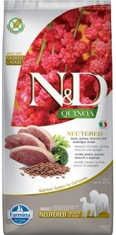 N&D Quinoa Dog Neutered Duck & Broccoli & Asp. 2 12 kg