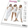Strih Burda 7966 - Dámske nohavice a šortky