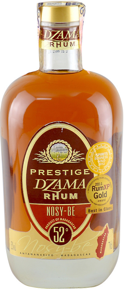 Dzama Ambre De Nosy Be Prestige 52% 0,7 l (čistá fľaša)