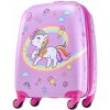 Detský kufor, 2-dielna súprava s nastaviteľnou a teleskopickou rúčkou - Jednorožec