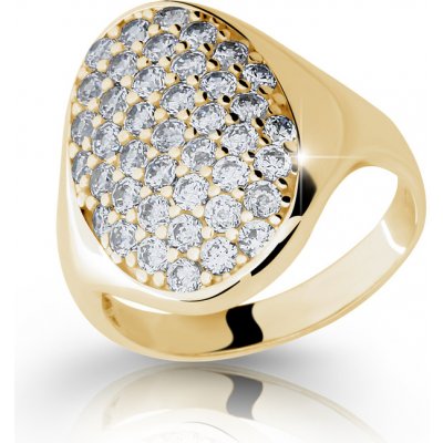 Danfil zlatý prsteň DF1901 zo žltého zlata s briliantom