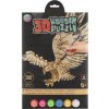 MOXY drevené 3D vyfarbovacie puzzle – orol