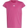 Dievčenské tréningové tričko adidas, 3-STRIPES TEE ružová,biela 170