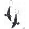 Alchemy Gothic Náušnice Black Raven E333