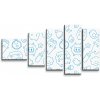 Sablio Obraz - 5-dílný Kreslenie - 100x60 cm