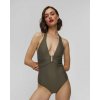 Dámske Jednodielne Plavky Khaki Heidi Klein Core U Bar
