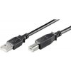 PremiumCord Kábel USB 2.0, A-B, 5m, čierna ku2ab5bk