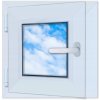 Plastové okno Lorac biele 400x400 mm ľavé otváravo-sklopné