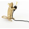 SELETTI Stolová LED lampa Mouse Lamp USB stojacia zlatá - 15230