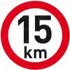 Samolepka reflexná rýchlosť 15 km, priemer 200 mm