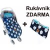 Detský fusak maxi PREMIUM Winter bear, granátový, 110x50cm + rukávník zadarmo Baby Nellys