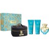 Versace Dylan Turquoise EDT 100 ml + telové mlieko 100 ml + sprchový gél 100 ml + kosmetická taška darčeková sada