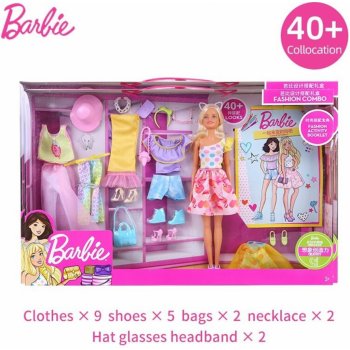 Barbie Fashion Combo set módna + oblečenie