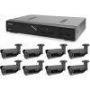 Kamerový set 1x AVTech NVR AVH1109 a 8x 5MPX IP Bullet kamera AVTech AVTECH AVM5547 + 8x Kábel UTP 1x RJ45 - 1x RJ45 Cat5e 15m!